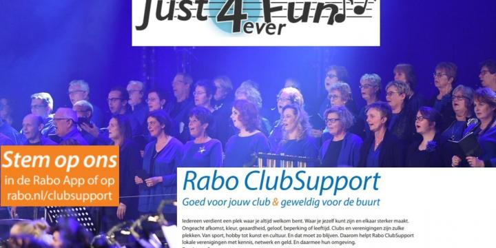 Wij doen dit jaar mee met Rabo ClubSupport!  Bekijk hoe je ons kan steunen op rabobank.nl/clubsupport