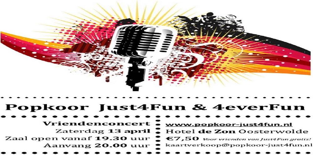 Vriendenconcert Just4Fun en 4everFun